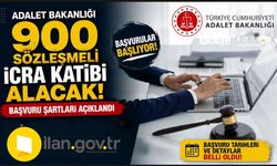 Adalet Bakanlığı 900 Sözleşmeli İcra Katibi Alacak: Başvuru Şartları Açıklandı