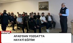 AFAD’dan Yozgat’ta Hayati Eğitim!