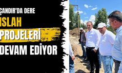 Çandır'da Dere Islah Projeleri Devam Ediyor