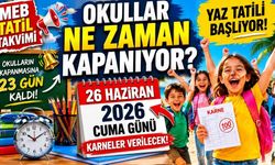 Okullar Ne Zaman Kapanacak? MEB Karne Tarihini Açıkladı