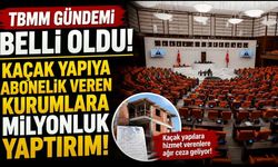 TBMM Gündemi Belli Oldu! Kaçak Yapıya Abonelik Veren Kurumlara Milyonluk Yaptırım