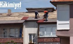 Yozgat'ta 5 Katlı Binanın Çatısında Ölümüne Mesai!