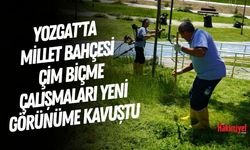 Yozgat'ta Millet Bahçesi Çim Biçme Çalışmalarıyla Yeni Görünüme Kavuştu