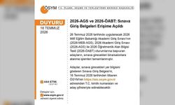 ÖSYM’den Son Dakika: AGS ve ÖABT Sınav Giriş Belgeleri İçin Tarih Belli Oldu