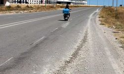 Yozgat Sorgun’da Trafiği Tehlikeye Atan Görüntü: Yola Beton Döküldü