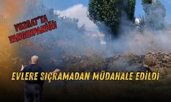Yozgat’ta Yangın Paniği! Evlere Sıçramadan Müdahale Edildi