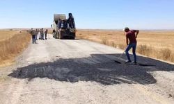 Yozgat'ta Yıpranan Yola Belde Belediye Başkanı El Attı