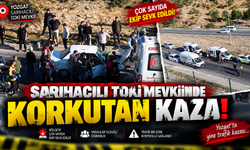 Sarıhacılı TOKİ Mevkiinde Korkutan Kaza!