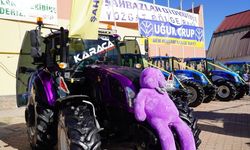 Yozgat Fuarının Yıldızı Belli Oldu! Mor Traktör Herkesin İlgi Odağına Girdi