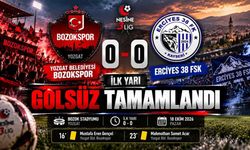Yozgat Belediyesi Bozokspor-Erciyes 38 FSK: İlk Yarı Golsüz Tamamlandı