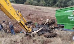 Sorgun’da El Freni Unutuldu, Traktör Şarampole Yuvarlandı