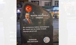 Sorgun’da Muhsin Yazıcıoğlu Caddesi’ndeki Anıt Taş Baştan Aşağı Yenilendi