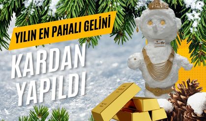 Yılın En Pahalı Gelini Kardan Yapıldı