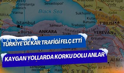 Türkiye’de Kar Trafiği Felç Etti: Kaygan Yollarda Korku Dolu Anlar