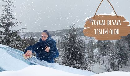 Yozgat Beyaza Teslim: Kar Yağışı Ulaşımı Olumsuz Etkiledi