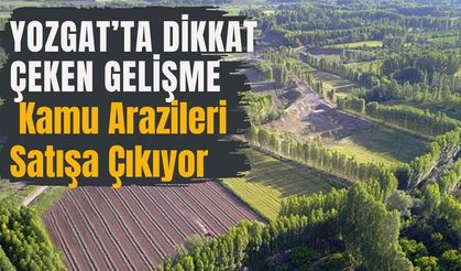 Yozgat’ta Dikkat Çeken Gelişme: Kamu Arazileri Satışa Çıkıyor