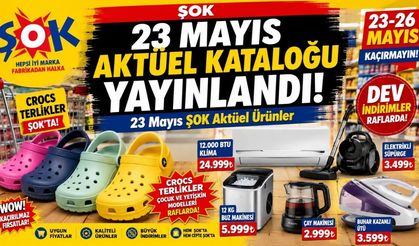 ŞOK 23 Mayıs Aktüel Kataloğu Yayınlandı 23 Mayıs ŞOK Aktüel Ürünler