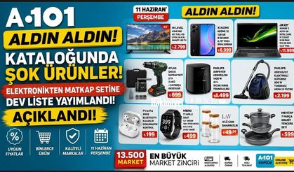 A101 Aldın Aldın kataloğunda şok ürünler: Elektronikten matkap setine dev liste yayımlandı