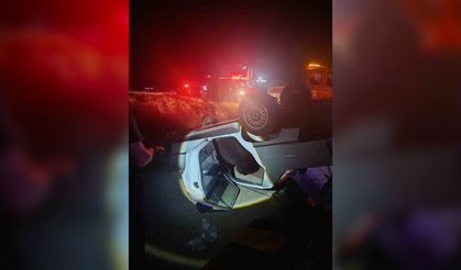 Yozgat Sorgun’da Otomobil Takla Attı, Sürücü Araçta Sıkıştı