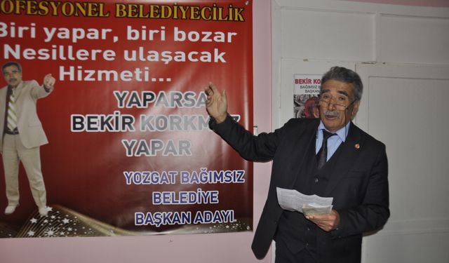 Korkmaz adaylığını açıkladı