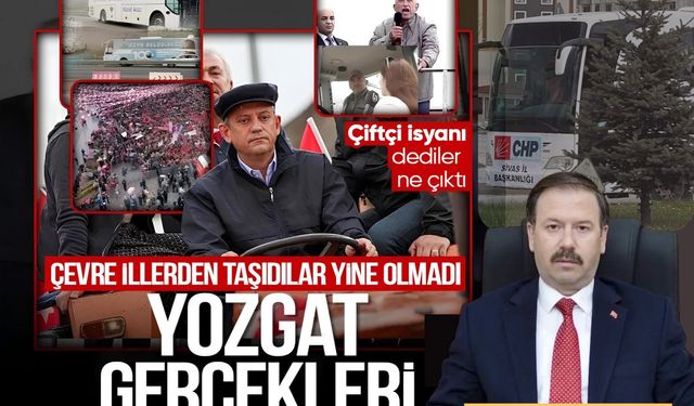 YOZGAT’TA ALGI TİYATROSU ÇÖKTÜ CHP’NİN MİTİNG SENARYOSU BOZULDU!