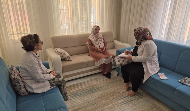 Evde Gebelik Takibi : Yüksek Riskli Gebelerin Ev Ziyareti Gerçekleşti