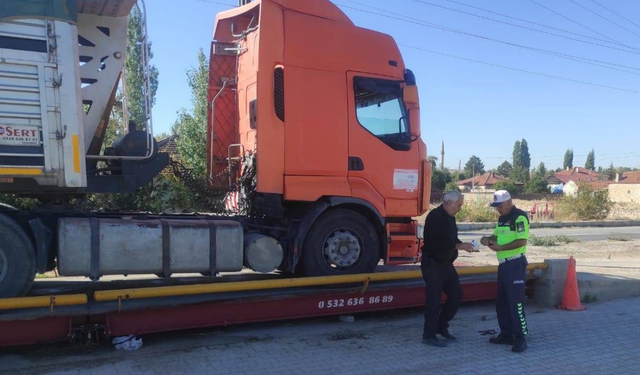 Tarım Sezonunda Denetimler Sıklaştı: Tonaj Aşan Sürücüye Yaptırım Uygulandı