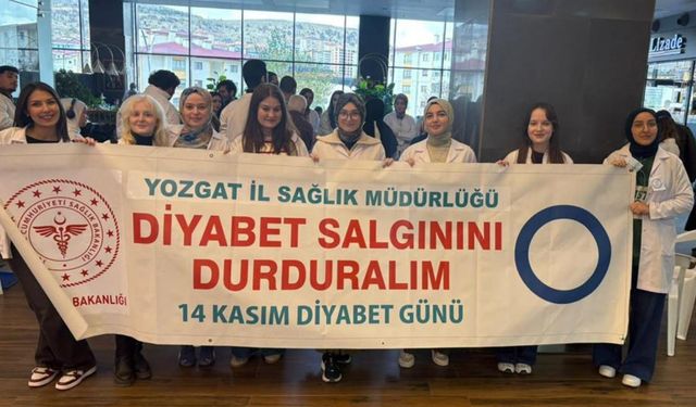 Yozgat'ta Sağlık Personeli Diyabet Günü İçin Sahadaydı!