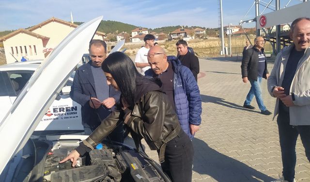 Yozgat'ta Ehliyet Sınavında Ter Döktüler