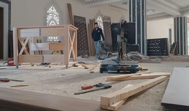 Sarıkaya Külliyesinde Kadınlar Bölümünde Çalışmalar Sürüyor