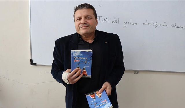 Bedensel engelli öğretmen, kaleme aldığı 4 kitapla çevresindekilere örnek oluyor