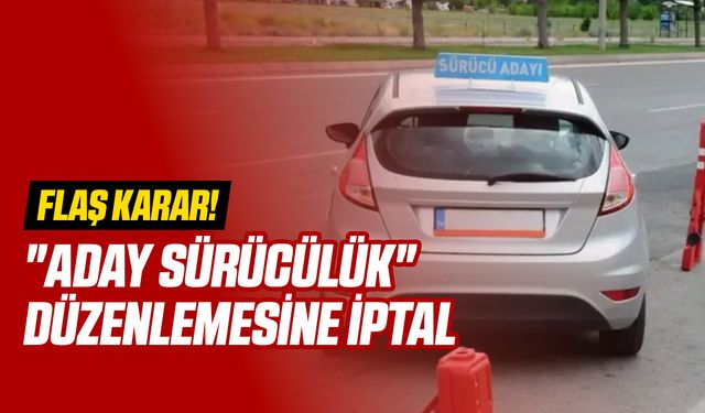 Anayasa Mahkemesi'nden "Aday Sürücülük" Düzenlemesine İptal