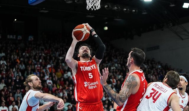 A Milli Basketbol Takımı, İsviçre'yi 85-60 yendi