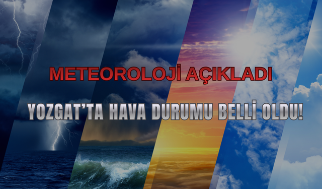 Meteoroloji Açıkladı: Yozgat’ta Hava Durumu Belli Oldu!