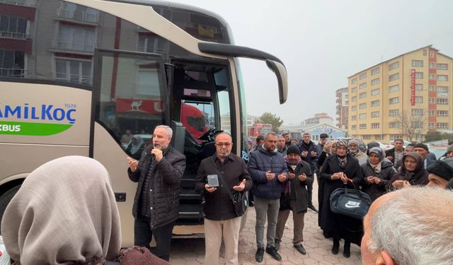 Yozgat'ta  Umreciler Dualarla Uğurlandı