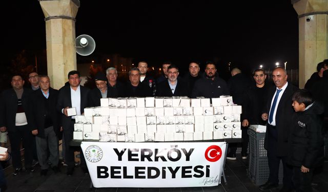 Yerköy Belediyesi'nden Regaib Kandili'nde Kandil Simidi İkramı