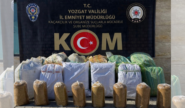 Kaçakçılar İçin Yozgat'ta Yeni Darbe: Kilolarca Ürün Dağıtıma Çıkmadan Yakalandı