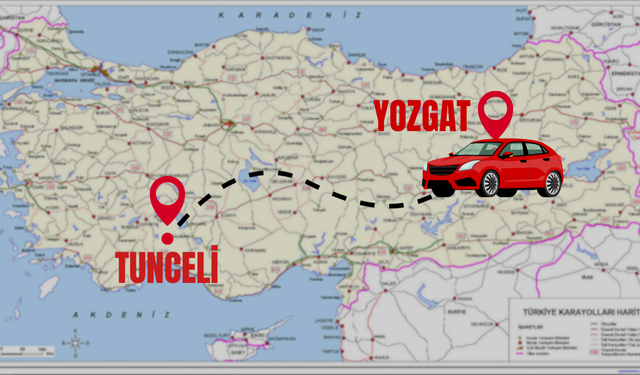 Yozgat Tunceli Arası Kaç Km? Yozgat Tunceli Arası Kaç Saat Sürer?