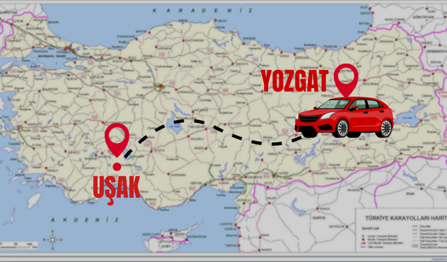 Yozgat Uşak Arası Kaç Km? Yozgat Uşak Arası Kaç Saat Sürer?