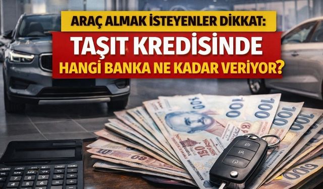 Araç Almak İsteyenler Dikkat: Taşıt Kredisinde Hangi Banka Ne Kadar Veriyor?