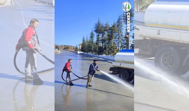 Yozgat’ta Sokaklar İçin Dikkat Çeken Temizlik Seferberliği