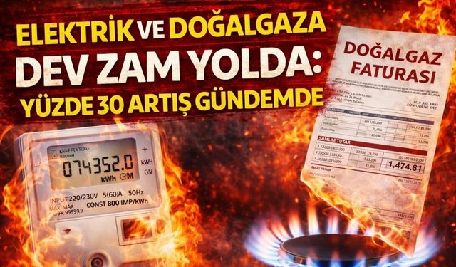 Elektrik ve Doğalgaza Dev Zam Yolda: Yüzde 30 Artış Gündemde