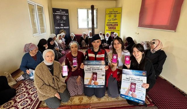 Yozgat Jandarmasından KADES Tanıtımı: Kadınlara Destek Sürüyor