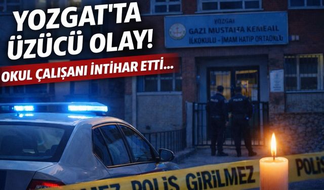Yozgat'ta Son Dakika: Okul Çalışanı İntihar Etti!