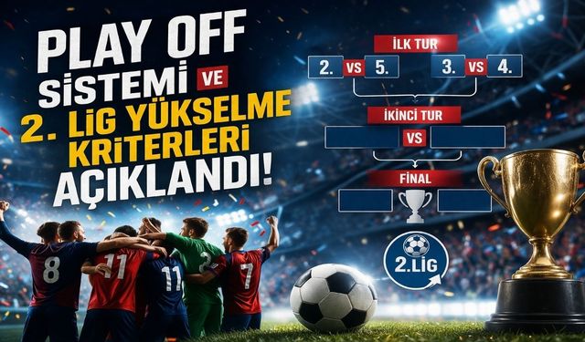 Play Off Sistemi ve 2. Lig Yükselme Kriterleri Açıklandı