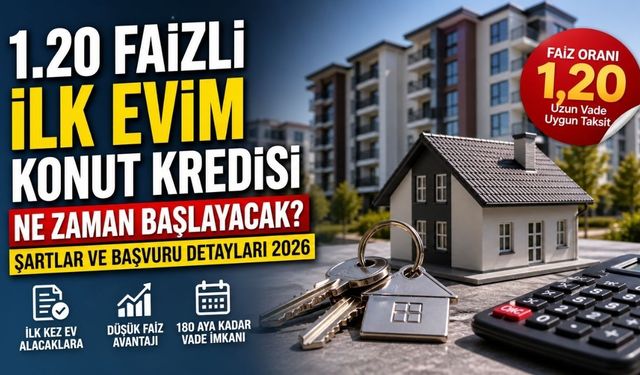 1.20 Faizli İlk Evim Konut Kredisi Ne Zaman Başlayacak? Şartlar Ve Başvuru Detayları 2026