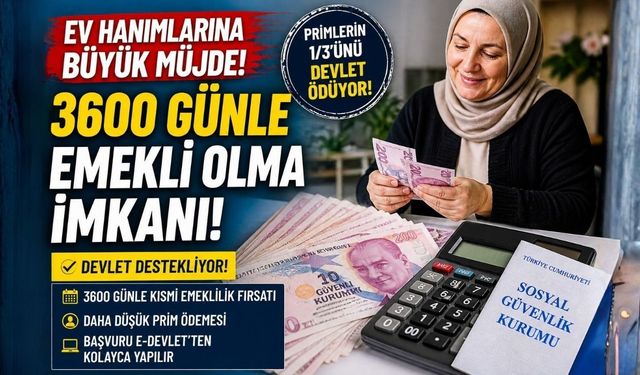 3600 Günle Emekli Olma İmkanı: Devlet Destekliyor!