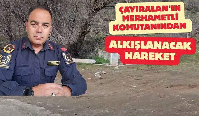 Yozgat'ta İlçe Jandarma Komutanından Alkışlanacak Hareket
