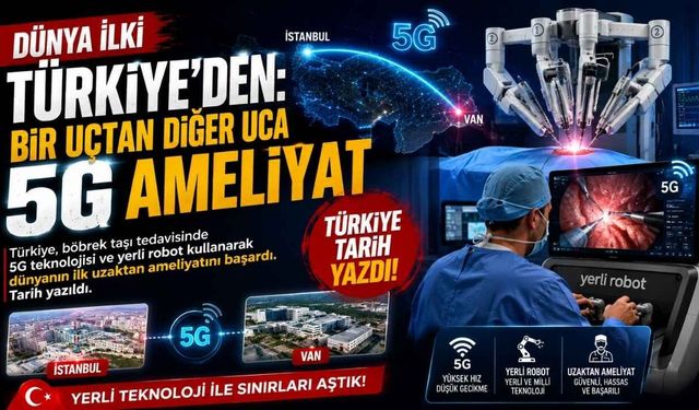 Dünya İlki Türkiye'den: Bir Uçtan Diğer Uca 5G Ameliyat