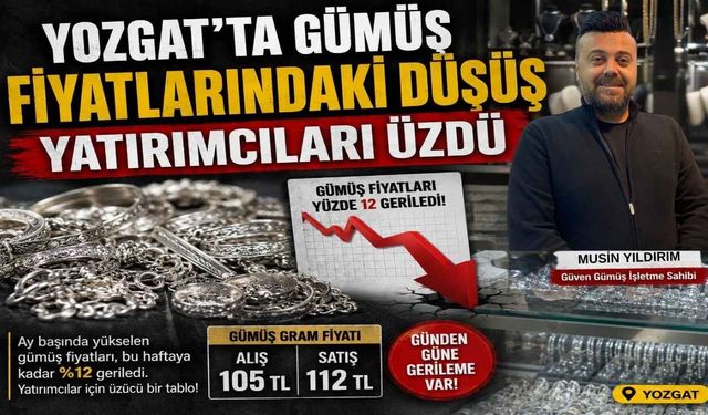 Gümüşte Sert Fren! Yozgatlı Yatırımcı Ters Köşe Oldu